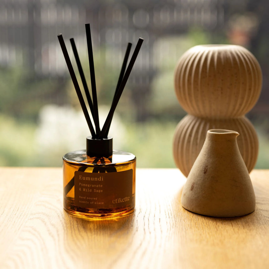 Etikette ||  Eumundi Pomegranate & Wild Sage Eco Reed Diffuser